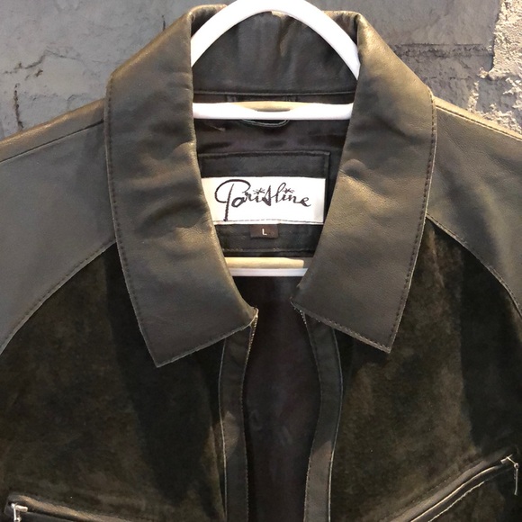 Women’s black leather jacket, size large - Picture 2 of 5